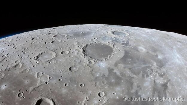 Moon Surface — Craters and Highland Terrain